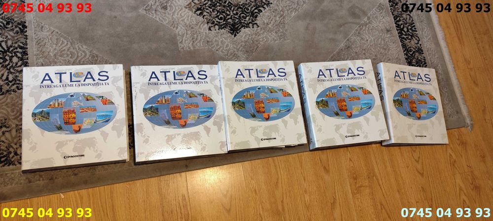 carte carti cataloage ATLAS DEAGOSTINI 5 buc. vol diferite pret pe 5