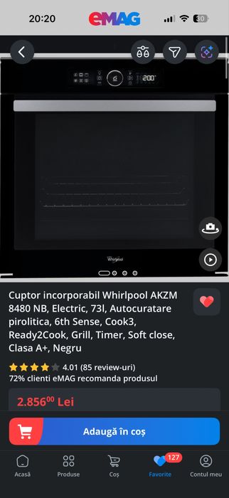 Cuptor electric whirlpool 6th sense
