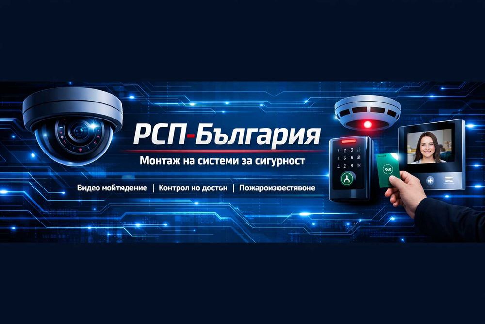 Изграждане на домофонни системи, видеонаблюдение, контрол на достъпа.