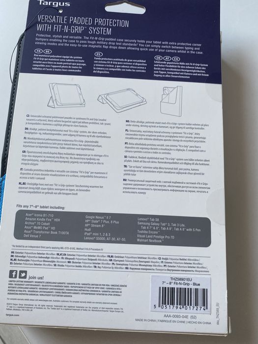 Калъф за таблет Targus 7’/8’
