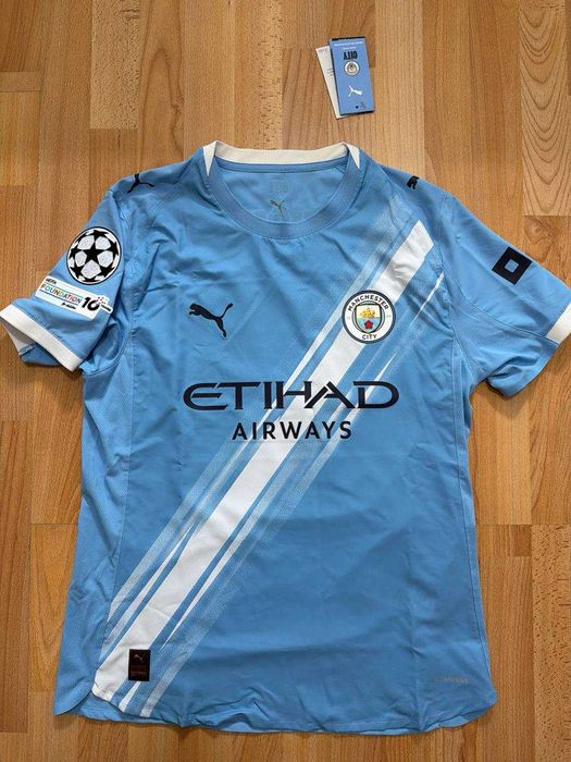 Игровая футболка Абдукодира Хусанова ManCity 2025-26 с автографом!