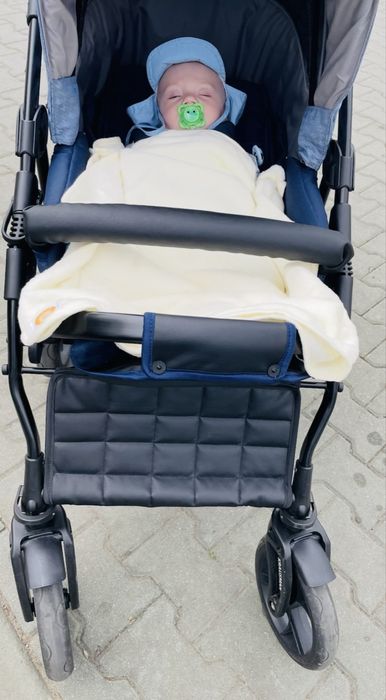 Carucior 3 in 1 Dark Blue Landou,scaun auto si partea sport  800  RON