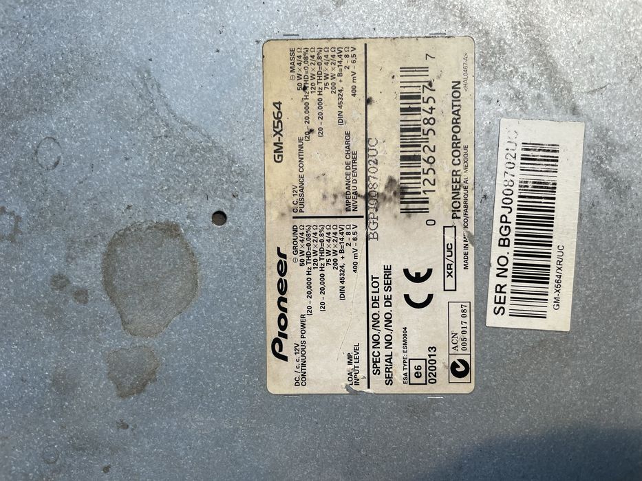 Pioneer усилитель олдскул, мощный 2х 200w , 4 x 75w номинально