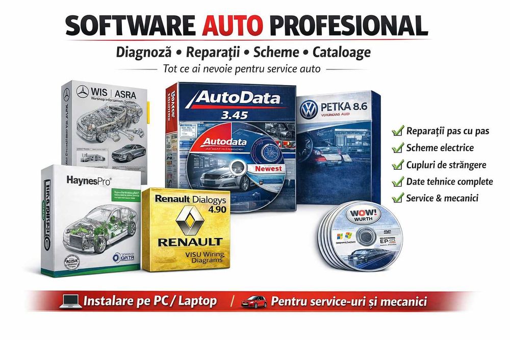 Autodata 3.45, WIS Mercedes, Haynes, Dialogys, PETKA
