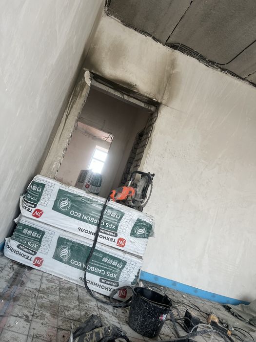 Демонтаж, резка стен)