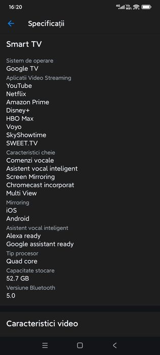 Televizor TCL MiniLed 55C765, 139 cm, Smart Google TV, 4K Ultra HD,