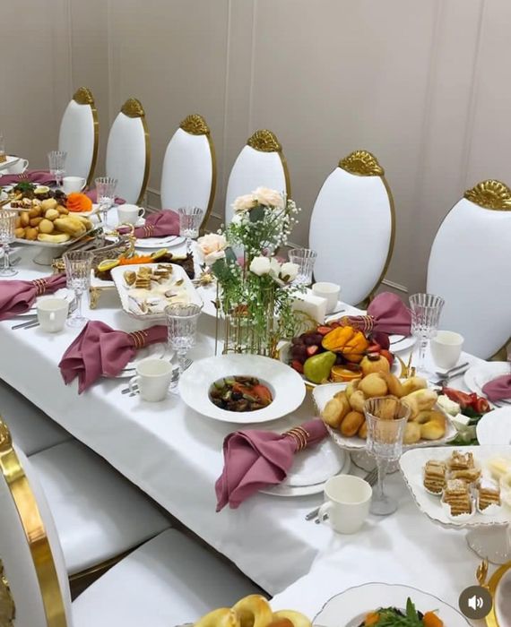 Прокат Аренда Стол Стулья Посуды Қазан Для Той Кудалык Доста БЕСПЛАТНО