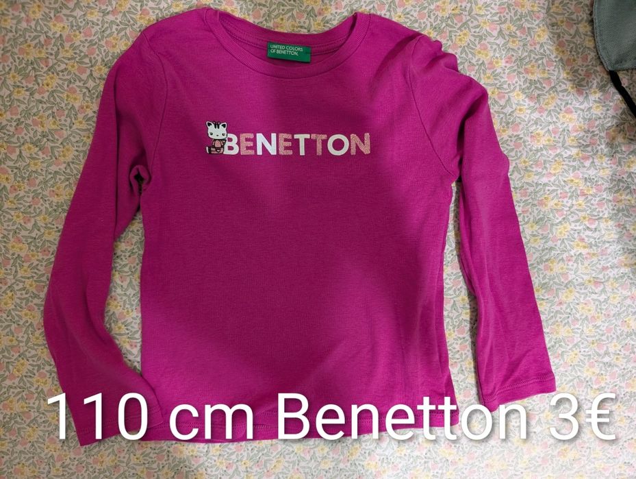 Next/Benetton блузи 110 см като нови