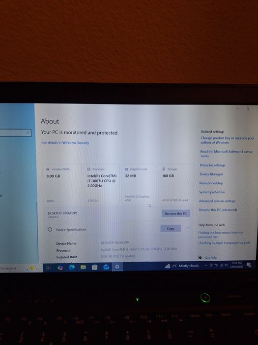 Laptop Lenovo X1 Carbon , cu cartela si amprenta
