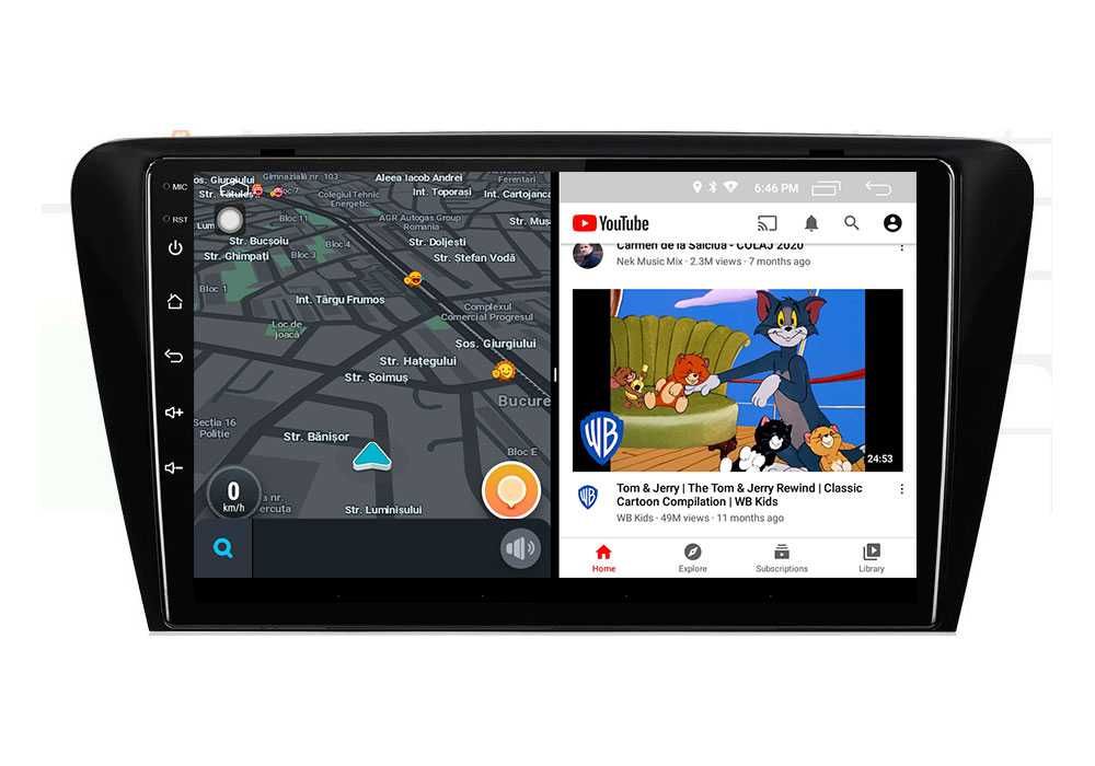 Navigatie Skoda Octavia3 android octacore 6+64GB DSP SIM Meniuri MIB2