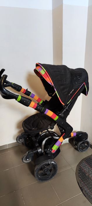 Коляска с подставкой