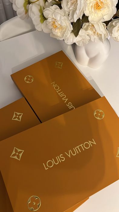 Fular louis vuitton negru si maro
