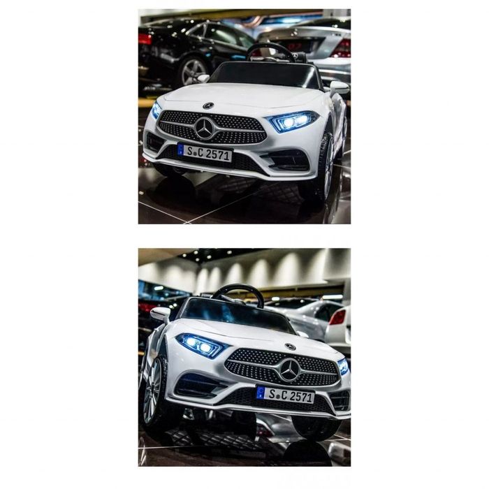 Акумулаторна кола Mercedes Benz CLS350 с кожена седалка 12V