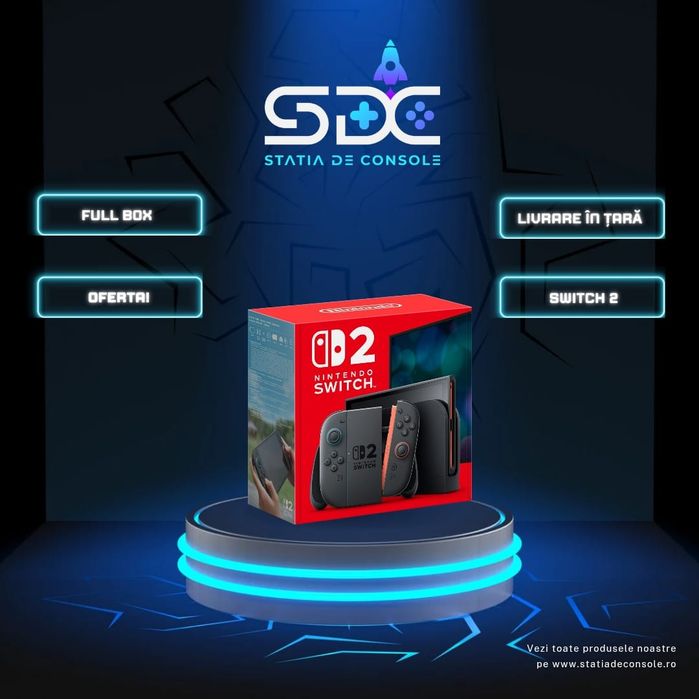 OFERTA! Switch  2 Full Box, impecabil! +  Folie Sticla| | Garantie| 12 Luni |  SDC