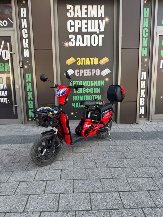 Електрически скутер / велосипед MAXMotors (червен)