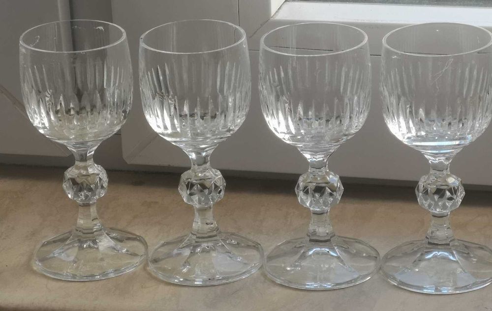 5 кристални чаши за алкохол НОВО