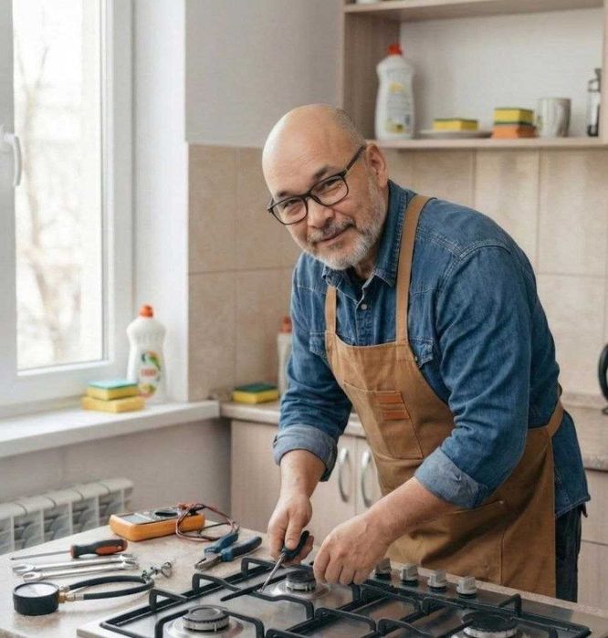 Газ плиталари, духовкалар ва витяжкаларни таъмирлаш. Кафолат.