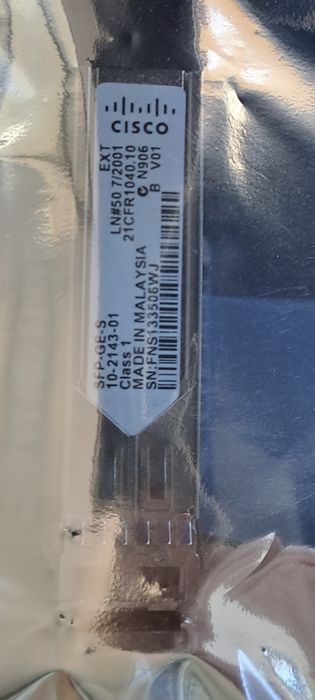 Modul Cisco SFP-GE-S (10-2143-01)  Transceiver Gigabit SX 850nm MMF