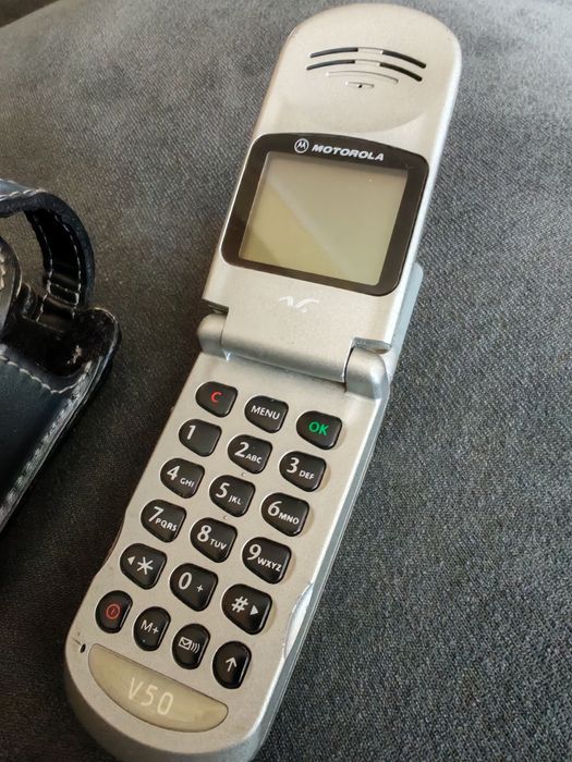 Telefon de colecție retro Motorola Kramer , husă, încărcător