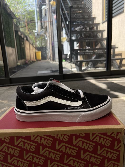 VANS OLD SKOOL alb/negru