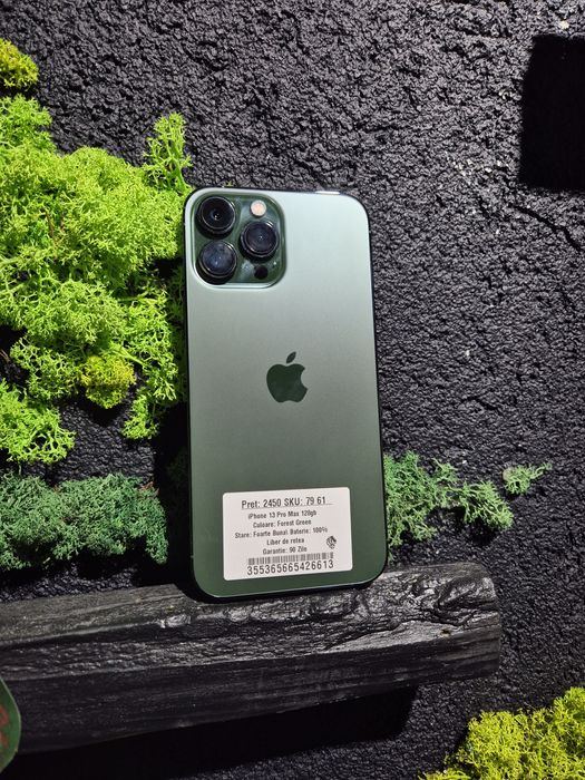 iPhone 13 Pro Max 128gb Green Neverlocked Bat 100%/Fact+Garantie