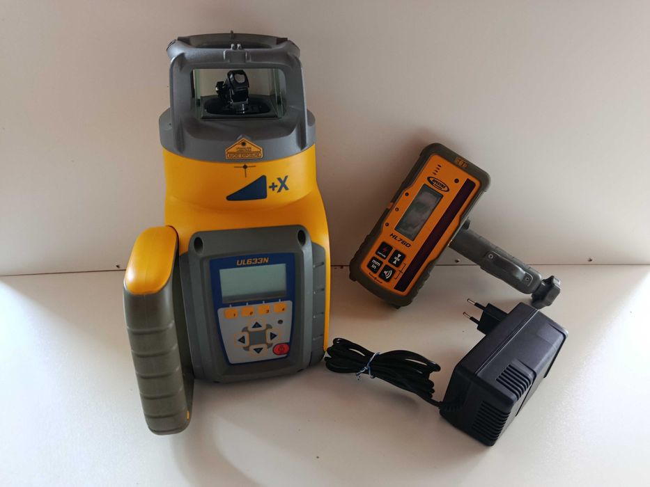 Nivela Laser ROSU SPECTRA UL633N Rotativa 360 grade Receptor HL760 Boloboc Cumpana Canalizare