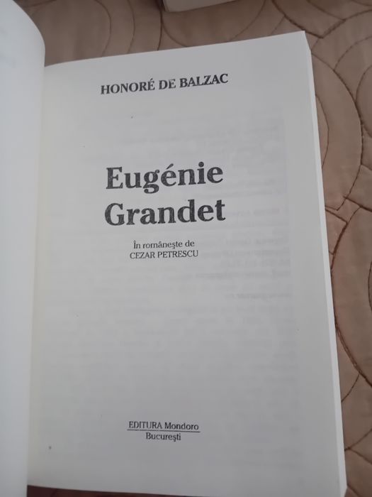 Carte Eugenie Grandet de Honroe de Balzac