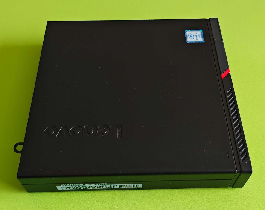 Продавам Lenovo ThinkCentre M700 Tiny / i3/ 16GB RAM DDR4 / 128GB M.2 SATA+ 640GB HDD/ Профилактиран / Windows 10 Pro