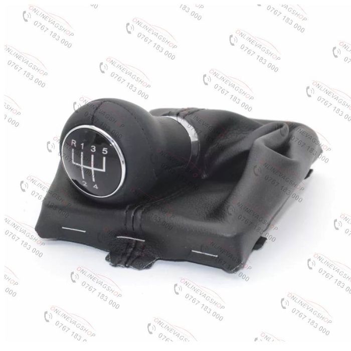 Nuca piele + manson schimbator Audi A4 B8 A5 A6 4F Q5 in 6 viteze
