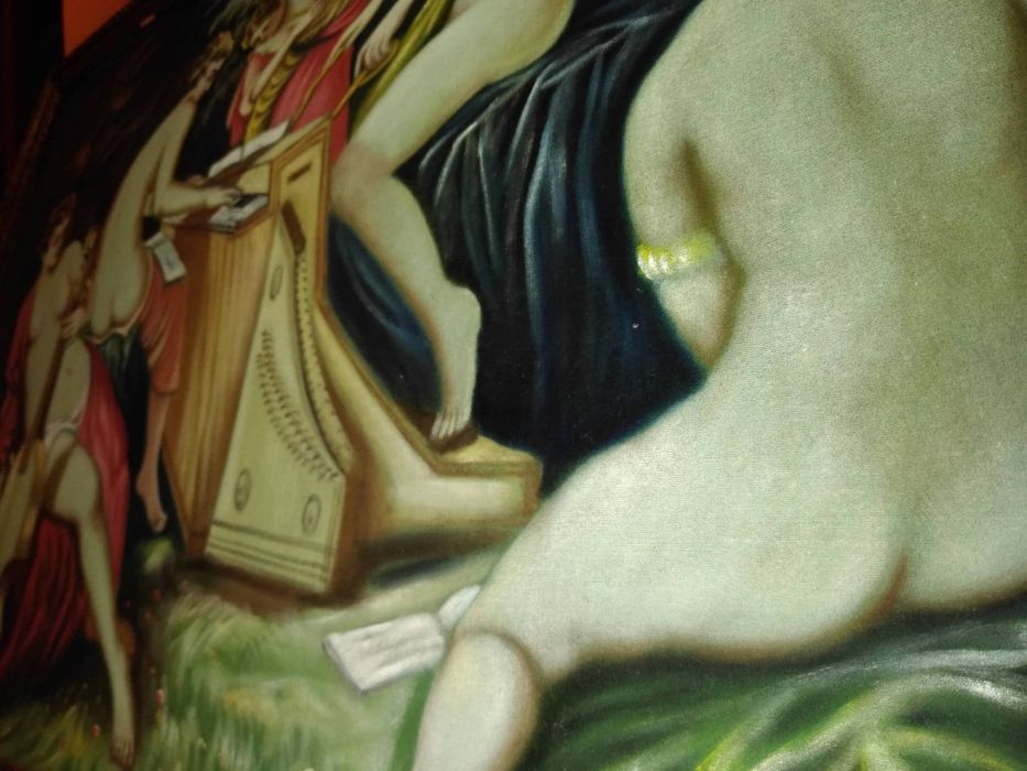 Vand Schimb Tablou Rar Pe Panza Ulei de R Marinescu dupa Tintoretto