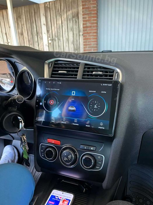 Citroen C4 C4L - 10.1" Android Мултимедия Ситроен Ц4 Навигация Андроид