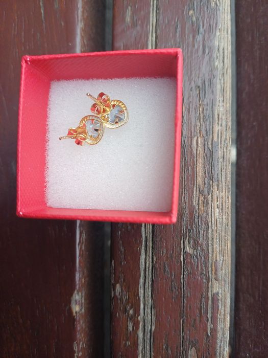 Cercei de aur galben de 14 k