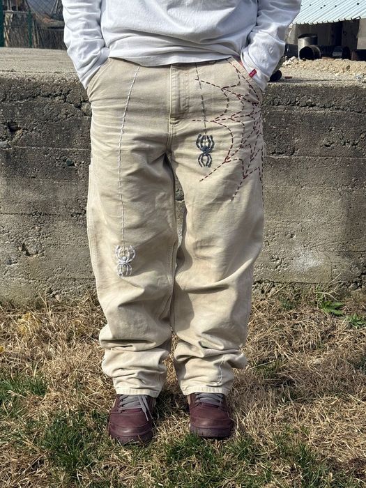Carhartt single knee pants hand-stitched 1of1 reworked vintage swag