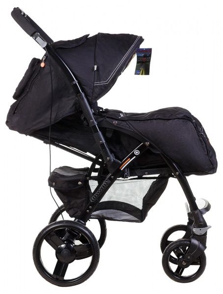 Quatro monza черная коляска для мальчика