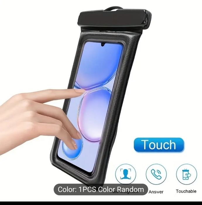 Прозрачен водонепропусклив калъф за мобилен телефон