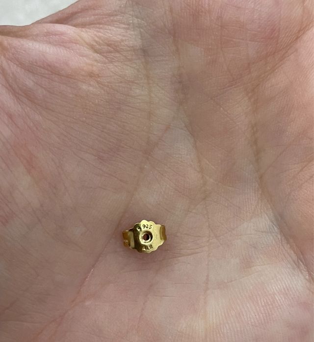 Cercei Pandora suflati cu aur