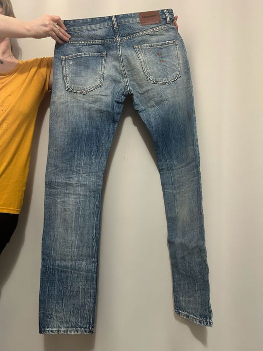 Blauer Denim pantaloni .