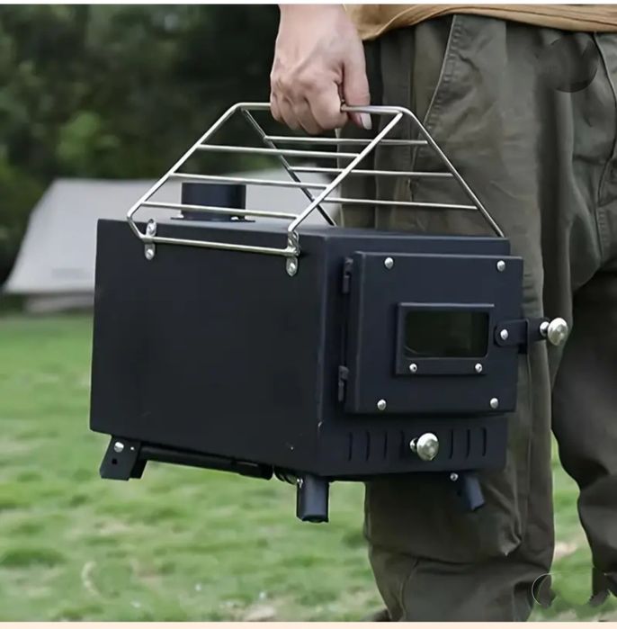 Портативная кемпинговая печь дровяная для палатки новый