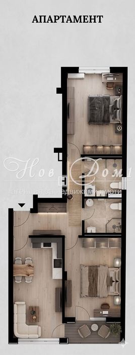 Продава се Тристаен апартамент в София, Дървеница - 109 кв.м за 1034 €/кв.м - Снимка #1