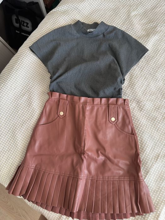 Кожена пола Zara