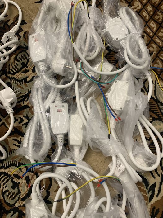 Продам сетевые шнуры с вилкой ( обычные, узо )