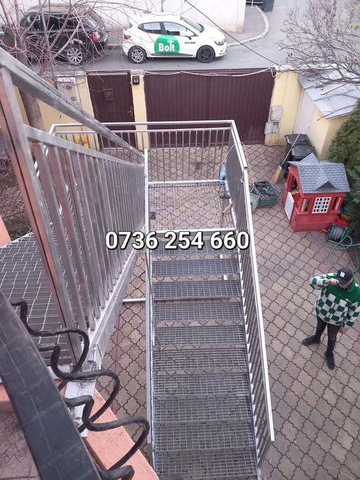 Scară metalice zincate. Isu