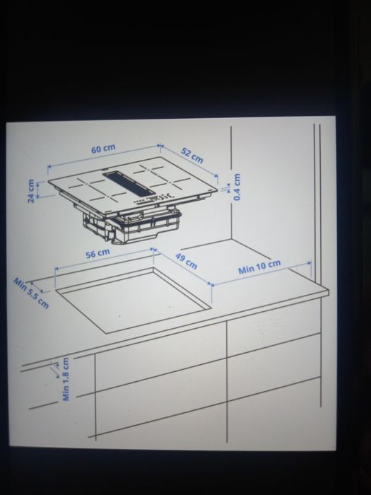 Plita cu inductie și hota incorporata