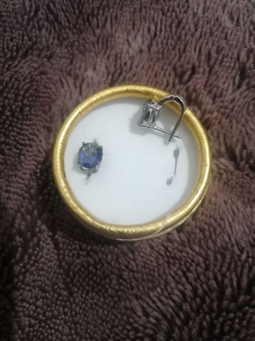Cercei eleganți din argint cu mistic topaz