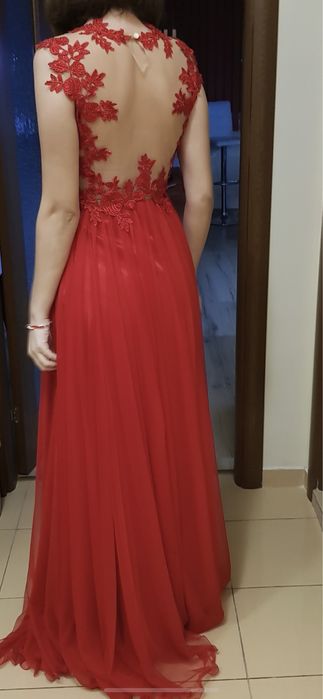 Червена бална рокля М