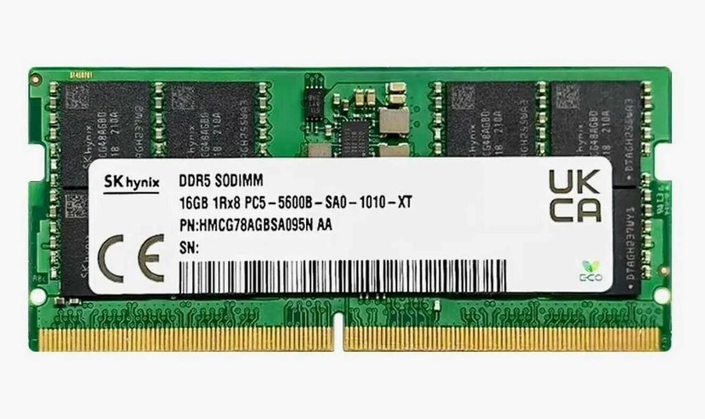 16GB DDR5 So-Dimm 5600/4800MHz