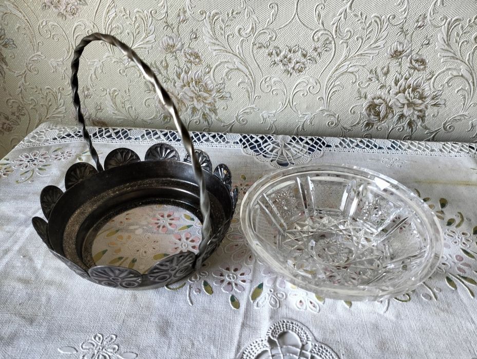 Конфетница мельхиор