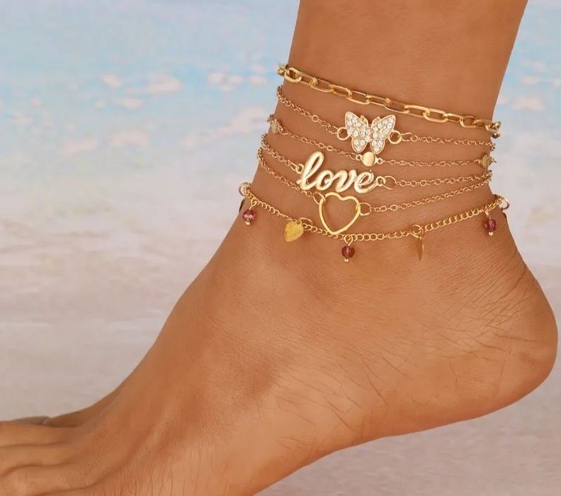 Brățară pentru picior / gleznă, accesoriu elegant și feminin, perfect