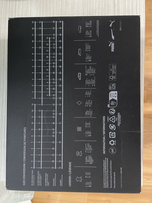 Puma La France 3x Black 44.5