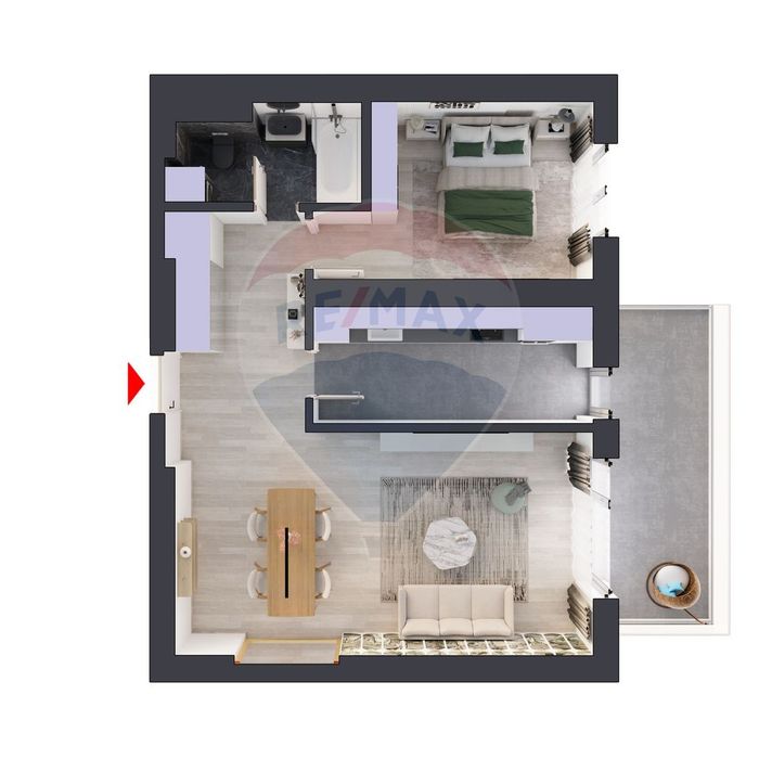 Apartament Premium cu 2 Camere – Design Modern si Confort Desavarsit